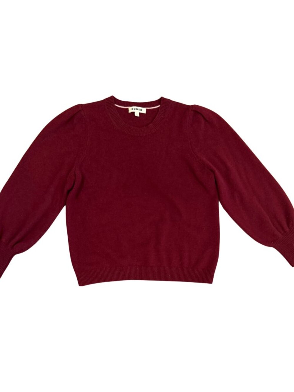 Boden Women's Crewneck Sweater in Burgundy